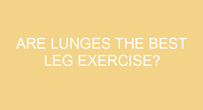 are-lunges-the-best-leg-exercise