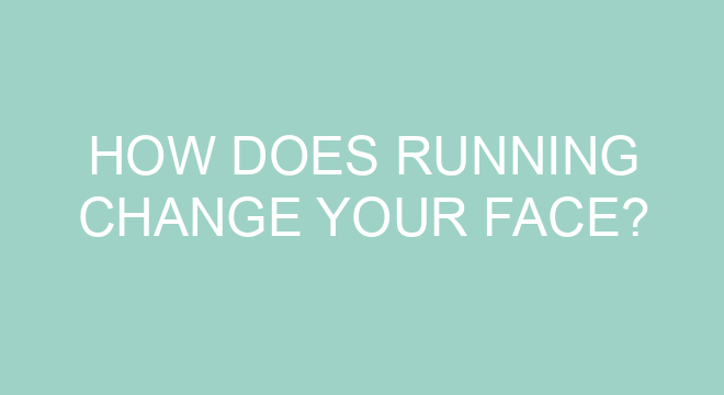 How Does Running Change Your Face 