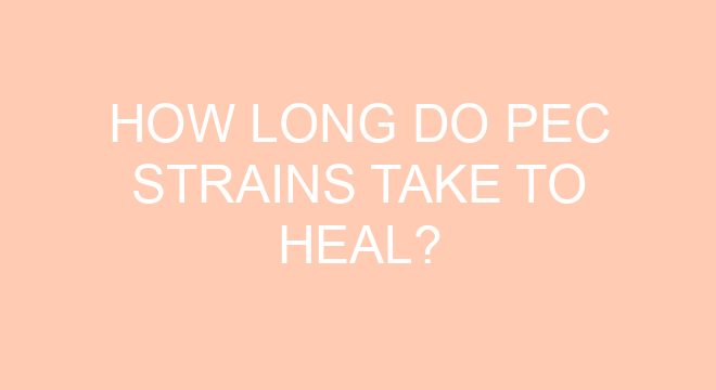 How Long Do PEC Strains Take To Heal?
