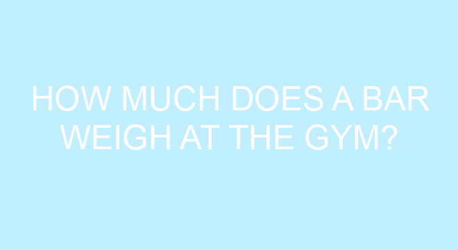 how-much-does-a-bar-weigh-at-the-gym