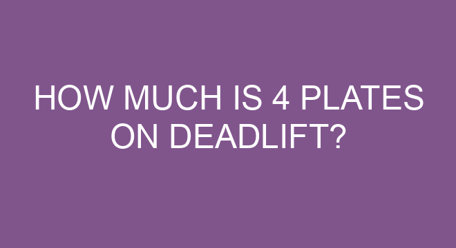 how much is 3 plates on deadlift