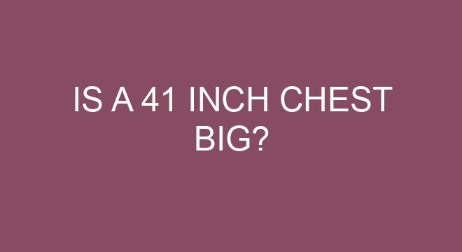Is A 41 Inch Chest Big is-a-41-inch-chest-big