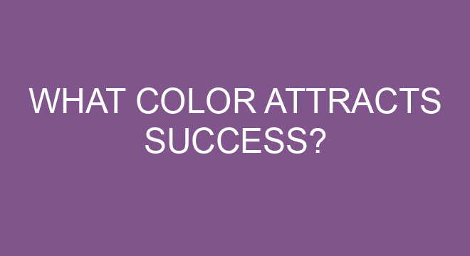 What Color Attracts Success?