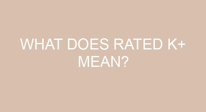 What Does Rated K Mean what-does-rated-k-mean