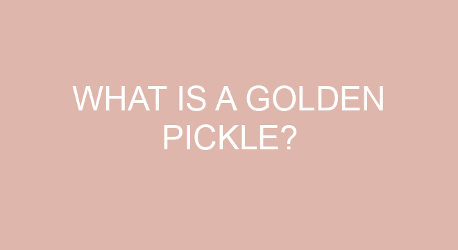 What Is A Golden Pickle what-is-a-golden-pickle