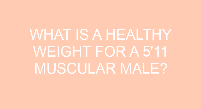 what-is-a-healthy-weight-for-a-5-11-muscular-male