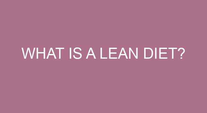 What Is A Lean Diet 