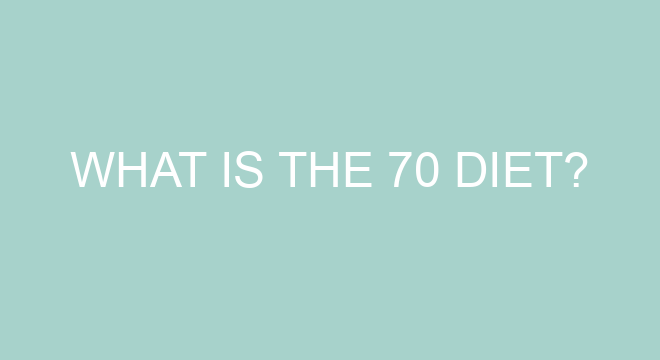 What Is The 70 Diet what-is-the-70-diet