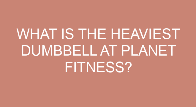 what-is-the-heaviest-dumbbell-at-planet-fitness