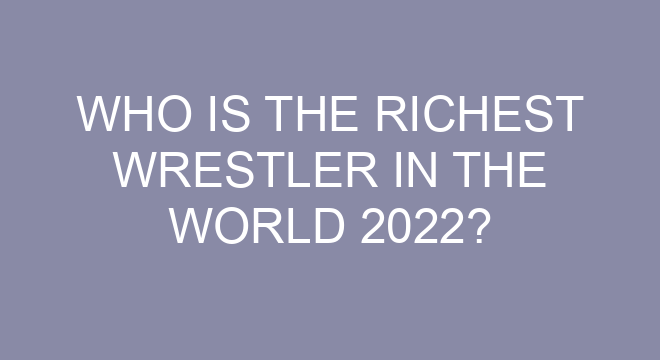 Who Is The Richest Wrestler In The World 2022?