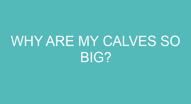 Why Are My Calves So Big?