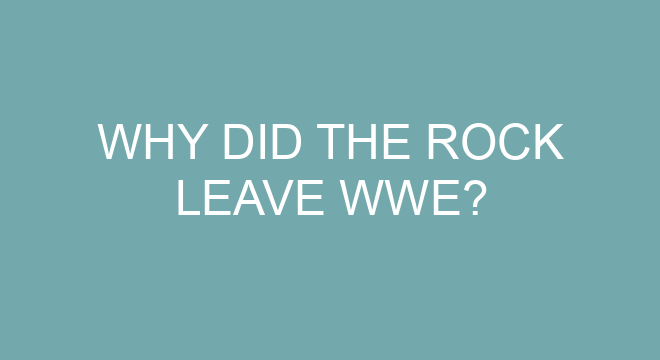 Why Did The Rock Leave WWE?