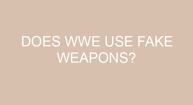 Does WWE Use Fake Weapons does-wwe-use-fake-weapons