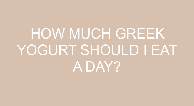 How Much Greek Yogurt Should I Eat A Day?