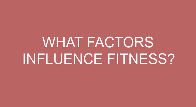 What are the six major fitness skills?