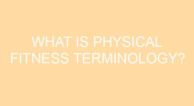 What is the V in fitness?