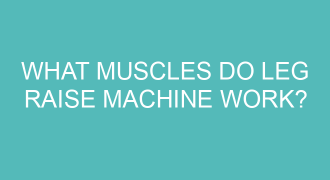 What will happen if I do leg raises everyday?