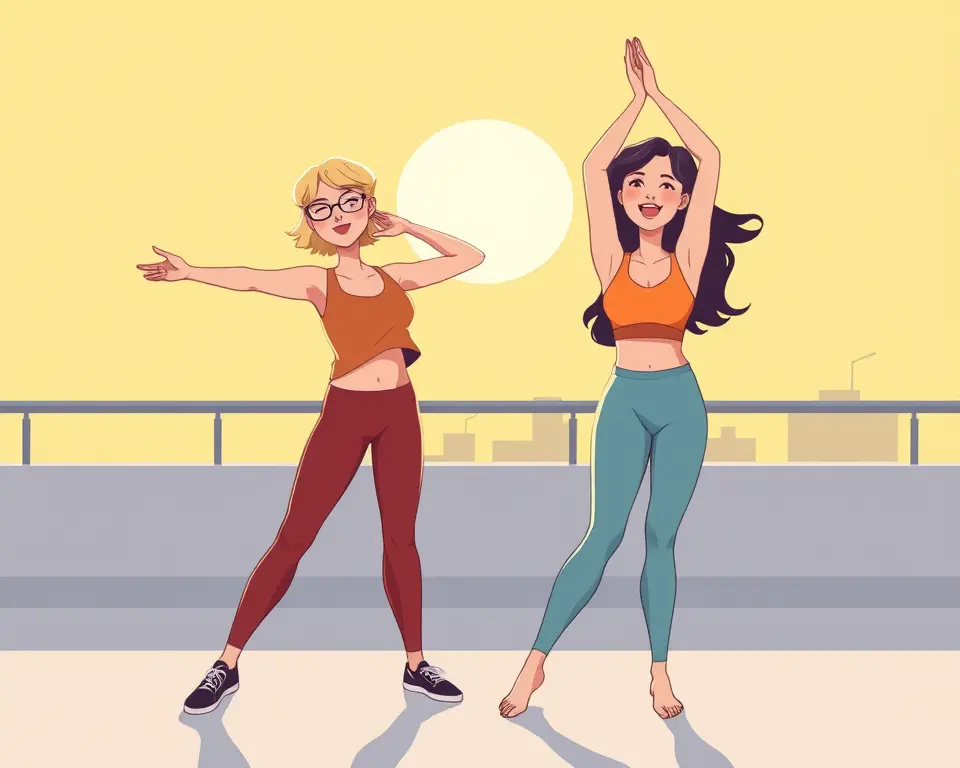 Rise and Shine: Rebecca and Sunny Kickstart Their Day with Fitness