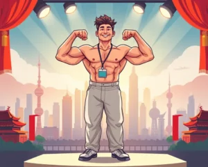 Chinese Surgeon Sheds 25kg in 42 Days, Flexes His Way to Fitness Championship
