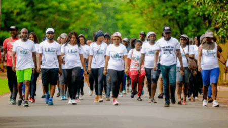 Soludo’s Wife Leads Health Walk, Urges Anambra Residents to Prioritise Fitness